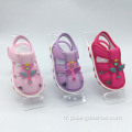 Sesli kız ayakkabı ile yeni tasarım bebek sandalet
